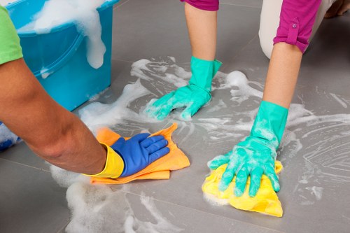 Airbnb cleaning service preparing a Pimlico flat for new guests