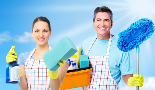 Deep carpet cleaning equipment used in a Pimlico flat