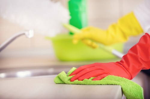 Visual of keyboard navigation support on a local carpet cleaning website